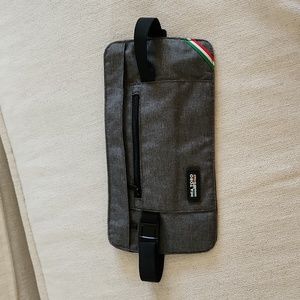 Mia Toro Italian Made Waist Bag Pouch For Card Travel RFID Money under cover